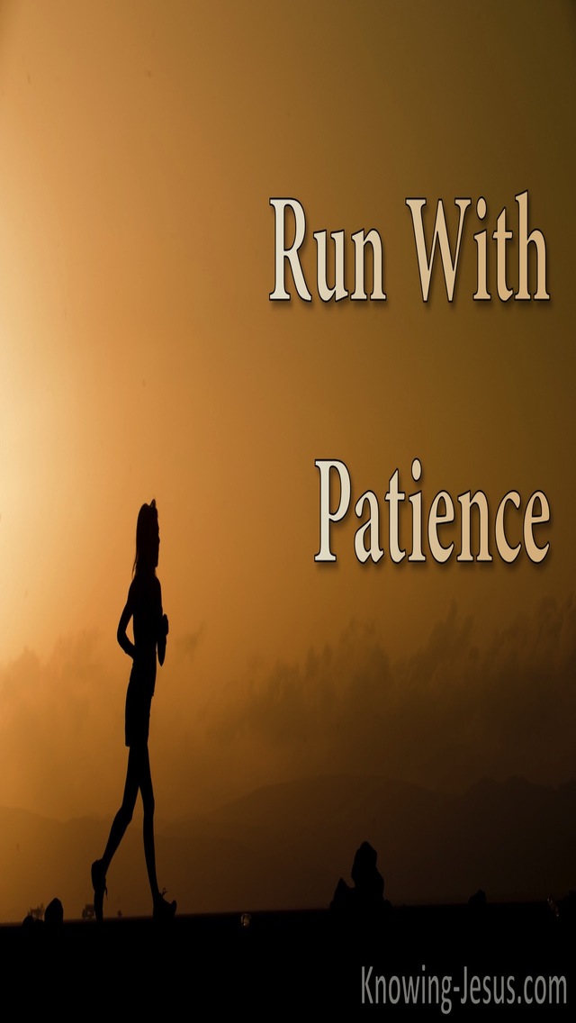 Hebrews 12:1 Run With Patience (devotional)11:11 (brown)